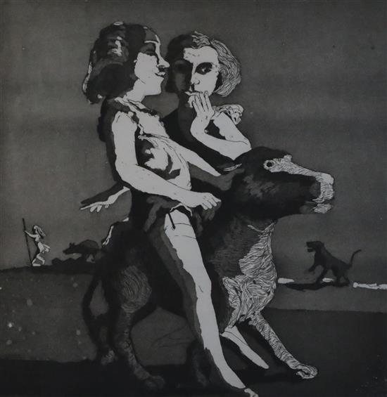 § Paula Rego (Portuguese b.1935) Young Predators, 1987 9.75 x 9.75in.
